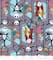 Disney® Nightmare Before Christmas Jack & Sally Stained Glass Fleece Fabric